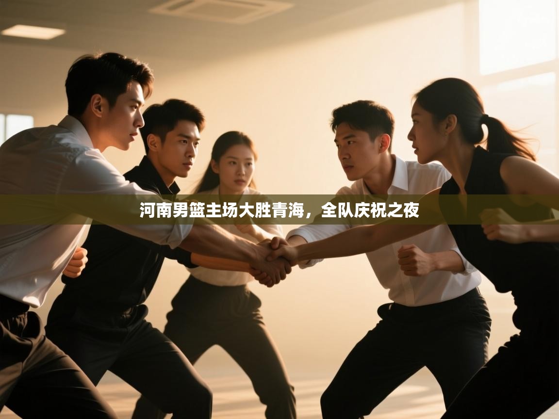 河南男篮主场大胜青海，全队庆祝之夜